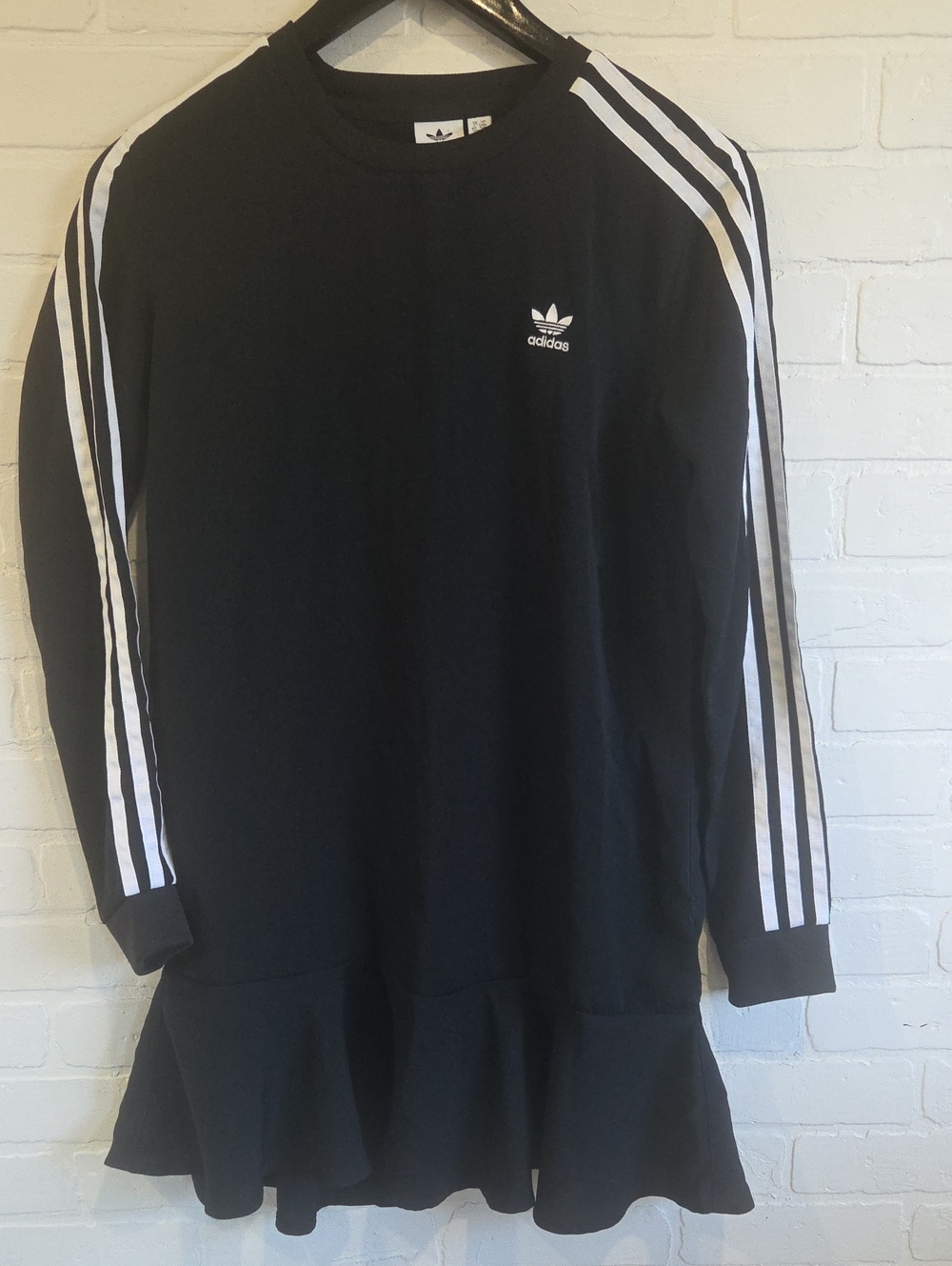 Adidas 3 Stripes Peplum Mini Dress